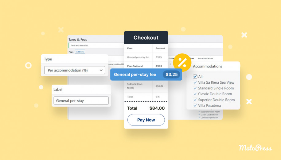 Fee Hotel Booking plugin