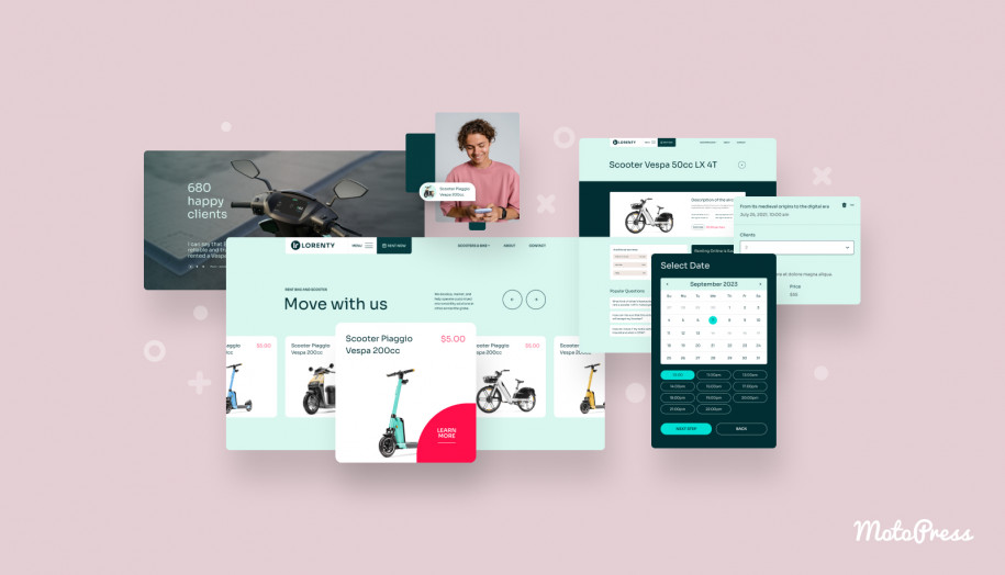 How to create a bike rental website on WordPress.
