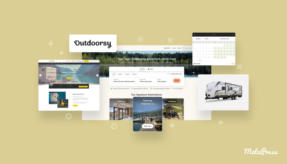 Collage on how to rent out your camper tools.